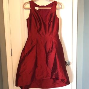 VGUC Alfred Sung Red/Burgandyish High Low Dress